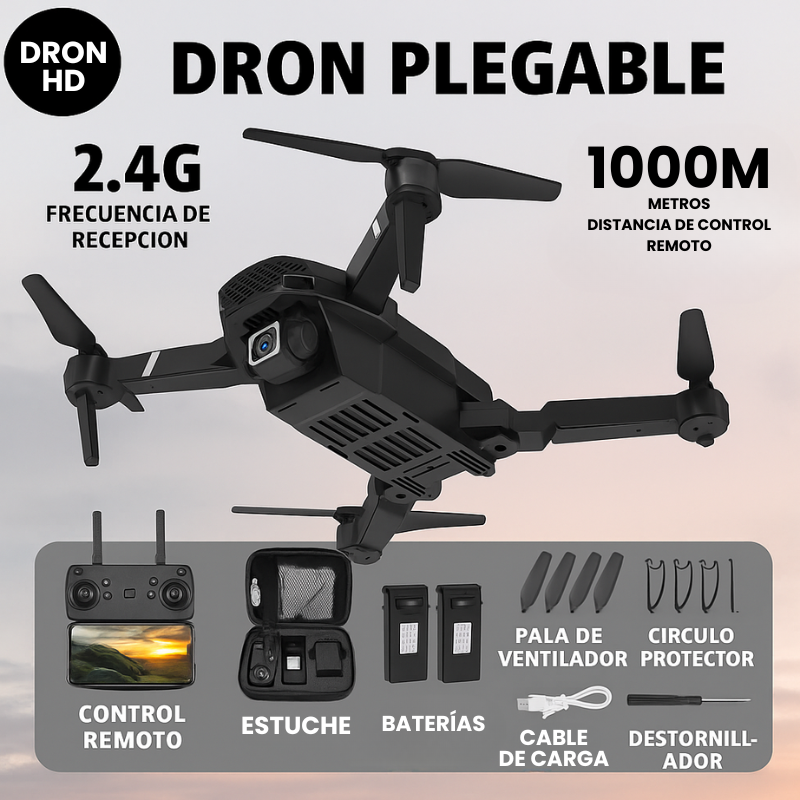 Drone Doppia Fotocamera 4K UltraFly + Batteria Aggiuntiva e Custodia [ULTIMI PEZZI]