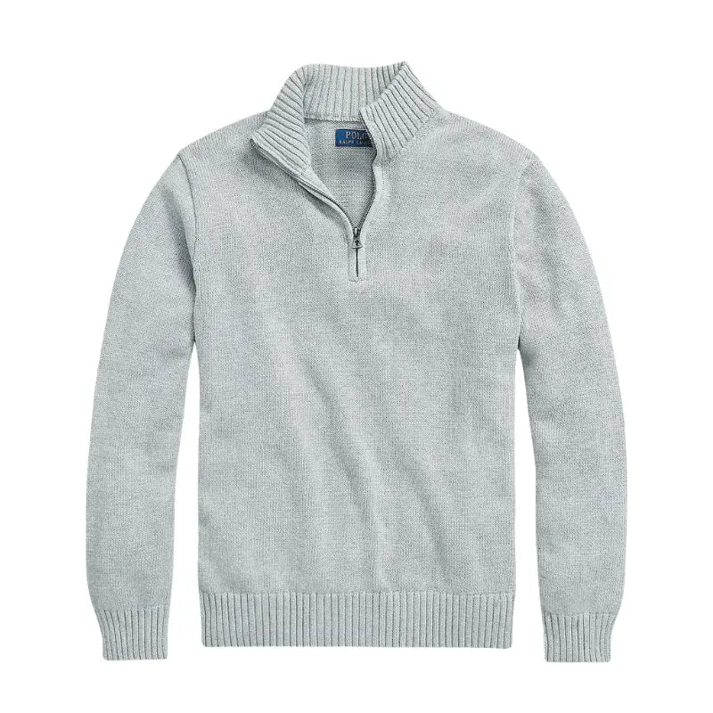 Polo Sweater With Zipper