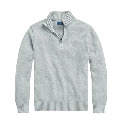 Polo Sweater With Zipper