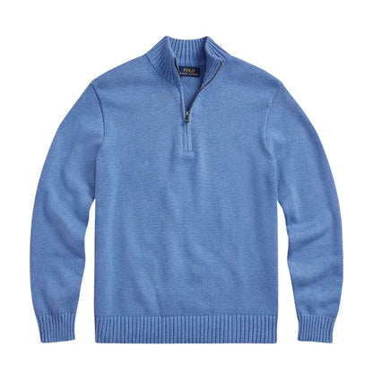 Polo Sweater With Zipper