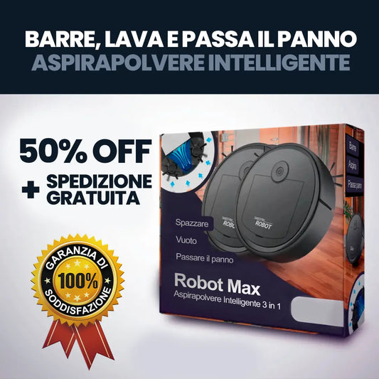 Aspirapolvere Robot Intelligente MaxClean [PULISCE TUTTO]